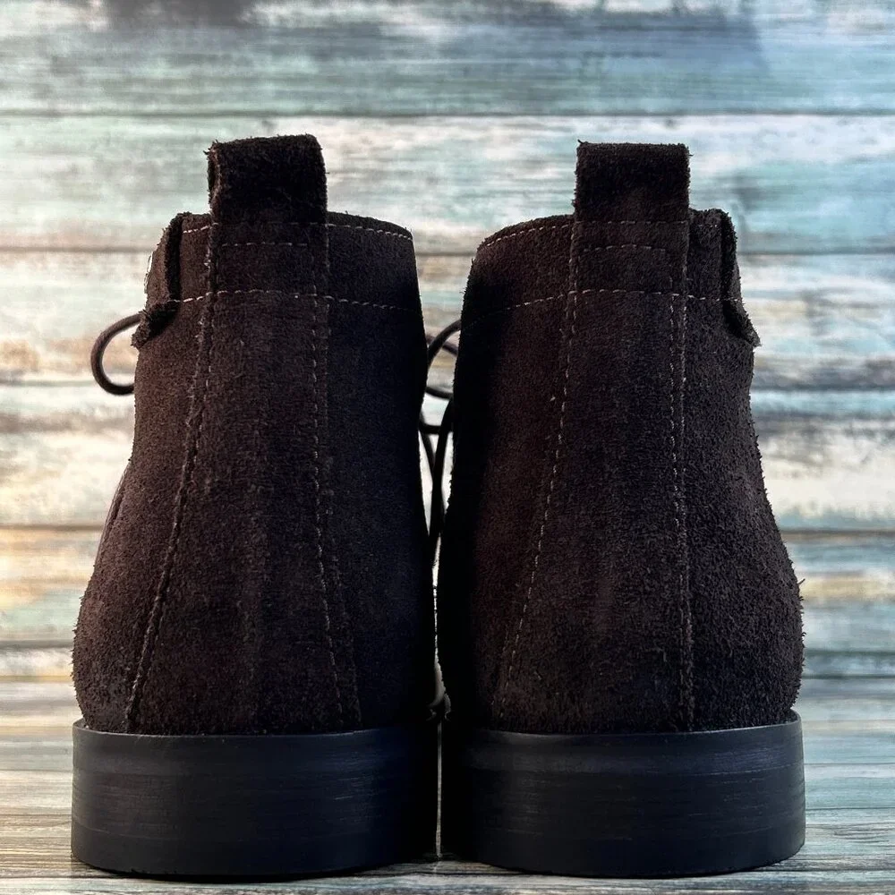 Wessi Chukka Boot Mens 10 Brown Suede Lace Up Ankle Desert Combat Bootie Dress
